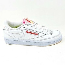 Reebok Club C 85 White Orange Flare Womens Casual Shoes Sneakers FY5163 - £43.03 GBP+
