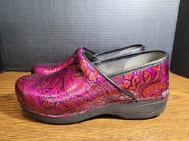 Alegria Keli Clogs Women&#39;s Pink Floral Multi Color Comfort Shoe Size 41 ... - $396.29 MXN