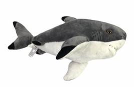 Aurora Destination Nation Shark Grey Gray 16” Ocean Plush Stuffed Animal Toy - £20.93 GBP