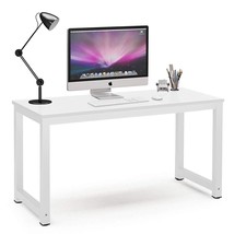 Computer Desk, 55 Inch Large Office Desk Computer Table Study Writing Desk For H - £194.54 GBP