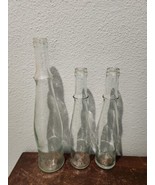 Vtg Modele Depose Glass Tall Bottles Wine Carafe Embossed Grapes &amp; Leave... - $44.63 CAD