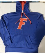 Majestic Section 101 Florida Gators Dri Fit Style Hoodie Men’s Medium Blue - $436.38 MXN