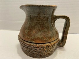 Vintage N Gina Rustic Porcelain Pot Vase Antique Pottery Gravy Dish - £6.62 GBP