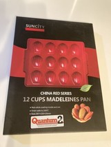 SUNCITY 12 cups madeleines, Carbon Steel Baking Pan with Nonstick Ceramic Coatin - £7.66 GBP