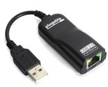 Usb 2.0 To Ethernet Fast 10/100 Lan Wired Network Adapter - Driverless A... - £26.74 GBP