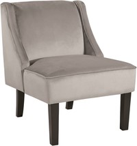 Signature Design By Ashley Janesley Modern Wingback Velvet Accent Chair,... - $558.92