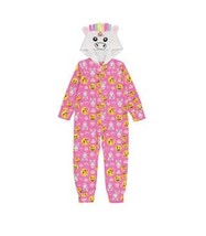 emoji Kids Hooded Blanket Sleeper One Piece Hot Pink Size 4 Nwt Unicorn ... - £9.46 GBP