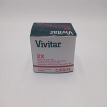Canon Vivitar MC Tele Converter 2X-4 FL-FD Japan with Caps &amp; Case - $13.97