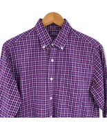 J Crew Purple Plaid Long Sleeve Lightweight Shirt Small - £14.31 GBP