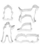 Fire Truck 5 Pc Cookie Cutter Set R&amp;M Firefighter, Helmet, Dog, Hydrant - £5.90 GBP