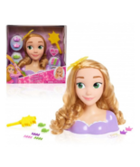 Disney Princess Rapunzel Styling Head, Blonde Hair, 10 Piece Pretend Pla... - $12.95