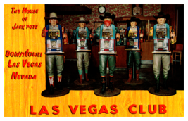 House of Jackpots Downtown Las Vegas Nevada Club Vintage Postcard - £3.12 GBP