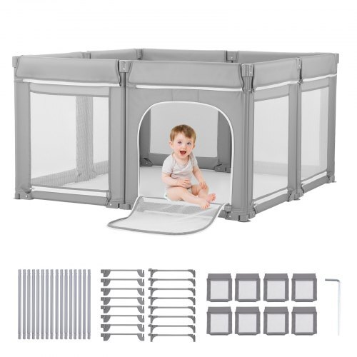  Baby Playpen, 78.7 x 70.1 Extra Large Toddlers Playpen, Foldable Baby F... - $141.61