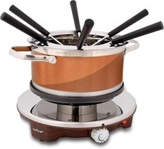 NutriChef PKFNMK25 Electric Chocolate Fondue Maker Set (Open Box) - $37.79