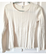 J Jill Womens Shirt Top Size XS Off White Textured Knit Excellent Condit... - $21.69 CAD