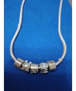 925 Sterling Silver 16 Inch Long 3 Mm Pandora Charm Chain Necklace Free ... - $2,209.08 MXN