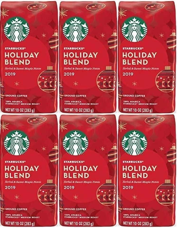 Starbucks Holiday Blend Ground Coffee - 10 Ounce - 6 Bags - $33.99