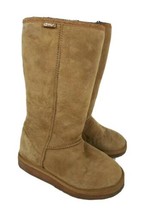 EMU Australia Shearling Lined Brown Leather Women&#39;s Boots Size 5 - £29.56 GBP