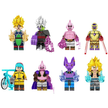 8pcs Gotenks Frieza Burdock Zamasu Dragon Ball Custom Minifigures Toys - £11.76 GBP