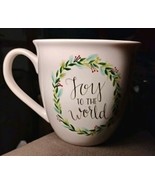 Joy To The World Coffee Mug Christmas Set Of 4 Large Mugs Ceramic 22 oz ... - $53.89