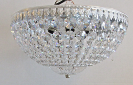 Schonbek Crystal 12&quot; Diameter 5-light Flush Mount Ceiling Fixture - $10,789.84 MXN