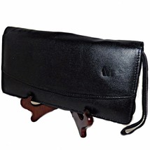 Standard Oil Leather Travel Passport Zippered Wallet Airline Ticket Organizer - £64.13 GBP