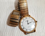 Vintage Benrus Citation Quartz Mens Watch FOR PARTS REPAIR stretch metal... - $10.00