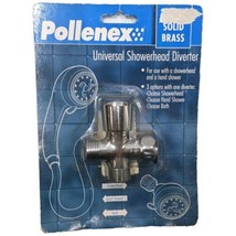 3-Way Shower Head Diverter Valve Brass Chrome Brass Pollenex Head Hand Bath - $21.78