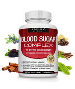 Blood Sugar Complex Support , 20+ Herbs ,60 Caps, Support Overall Health - $15.51