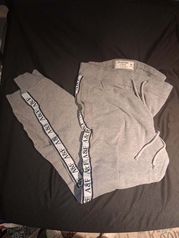 Abercrombie & Fitch Joggers Logo Sweatpants Cotton  Mens M 36L Item image 2