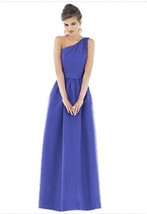 Alfred Sung 531.....Full Length, One shoulder Dress..Blue....Size 30W..NWT - £25.57 GBP