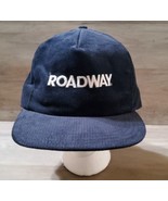 Vintage Roadway Courdory Hat Embroidered Snapback Blue White USA Made - £18.43 GBP
