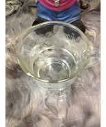 VINTAGE ETCHED GLASS GRAPE DESIGN CREAMER DISH - £1.57 GBP