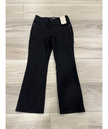 Madewell Mid Rise Kick out Jeans In Black Rinse Stretch Denim Size 28 NEW! - $54.45