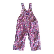 OshKosh B’Gosh Pink Floral Corduroy Vestbak 18 MO USA Vintage - £34.17 GBP