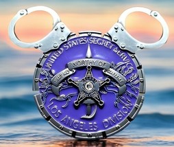Disneyland Mickey Ears Purple Disney Challenge Coin U.S. Secret Service Office - £13.33 GBP