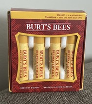 4 Burts Bees Classic Lip Balm Beeswax Bounty Vitamin E &amp; Peppermint .15 ... - $220.74 MXN