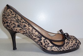 Stuart Weitzman Size 6 M BECON Leopard Print Leather Heels New Womens Shoes - £197.01 GBP
