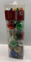 Holiday Home 60 Count Shatterproof Ornaments In Acetate Gift Box Multi Color - $20.67