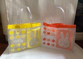New Miffy Clear Waterproof Swimming Shopping Tote Hand Bag - Orange / Yellow - $10.50