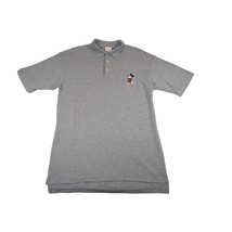 Disney Mickey Mouse Grey Polo Shirt Size Large - $11.30