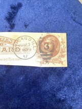 1887 Canceled US POSTAL Cut CARD See Pictures - $1.97