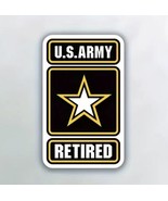 US ARMY RETIRED LOGO Inside Outside Car Laptop PC VINYL DECAL STICKER - $181.73 MXN