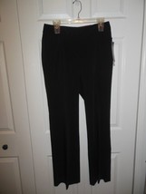 Ladies NWT Rafaella Black Dress Pants 8 Curvy Flare Leg - £15.71 GBP