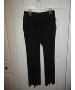 Ladies NWT Rafaella Black Dress Pants 8 Curvy Flare Leg - £15.65 GBP