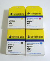 Cartridge World Black, Magenta, Cyan and Yellow Ink Cartridges Replaces Epson 69 - $19.95