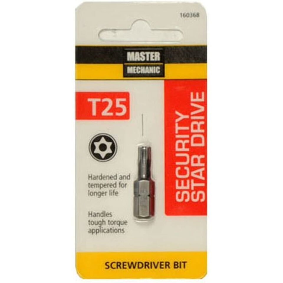 Master Mechanic 160368 1 -Inch, TX25, Security Torx Bit - $16.25