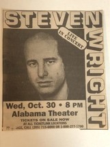 Vintage Steven Wright Print Ad  Advertisement 1990s Alabama Theater pa1 - £6.23 GBP
