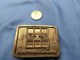 United Telephone System UTS Vintage Rare Belt Buckle LOOKS NOT USED - $49.47
