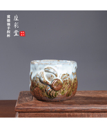 Handmade Jun Porcelain Teacup-Purple Blue Crackle Glazed Chinese Tea Cer... - €772,86 EUR